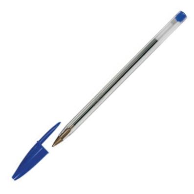 Bolígrafo BIC CRISTAL azul punta 1mm