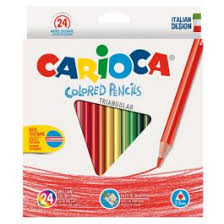 Caja 24 ápices de colores triangulares Carioca