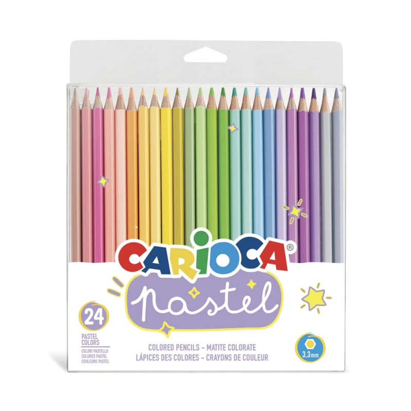 Pack 24 lápices Pastel Carioca