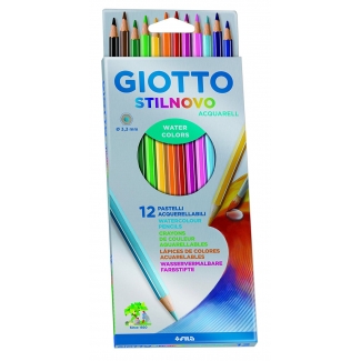 Estuche 12 lápices colores Giotto Stilnovo aquar