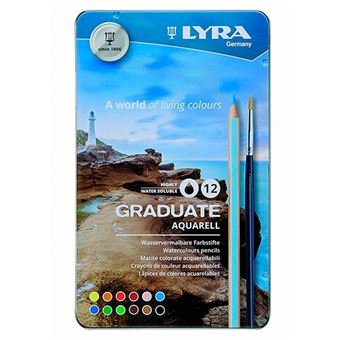 Lyra Graduate lápices de colores acuarelables 12 u.