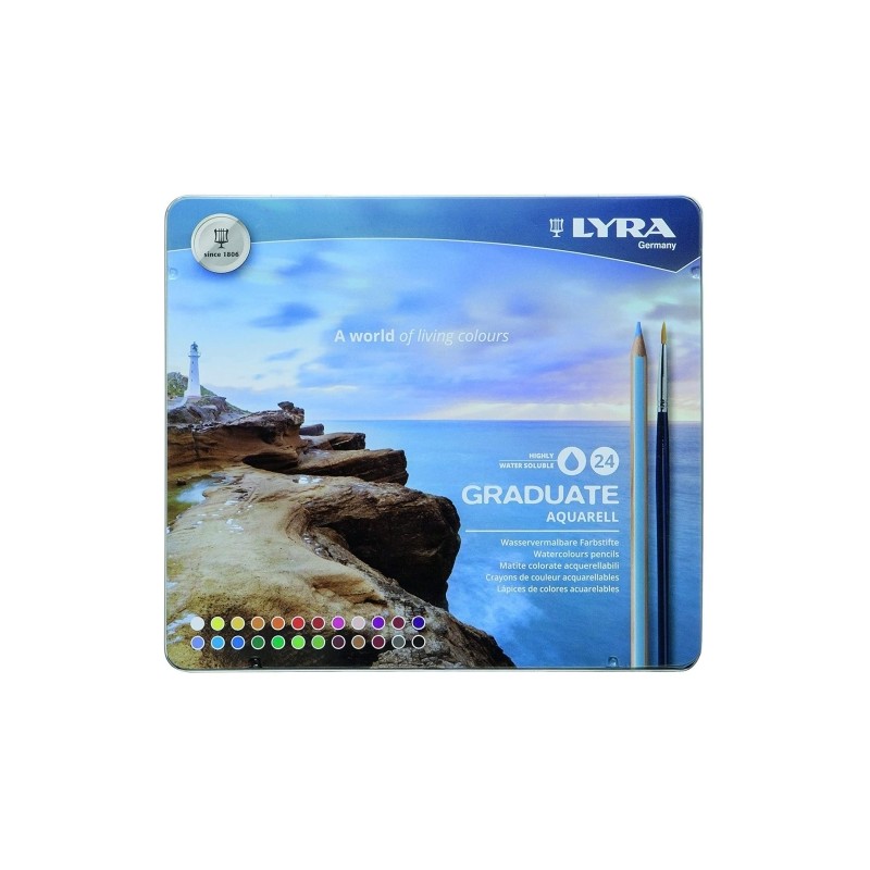 Lyra Graduate lápices de colores acuarelables 24 u.